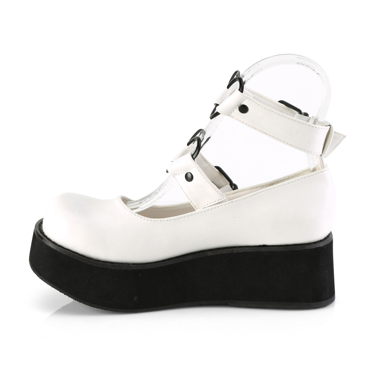 White Punk Shoes - Demonia Sprite-02