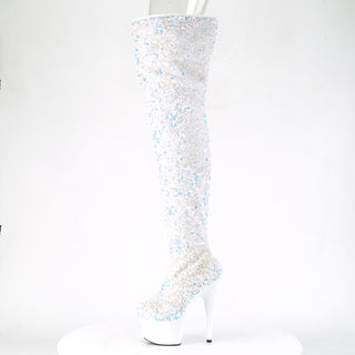 white thigh high boots - Pleaser Adore-3020