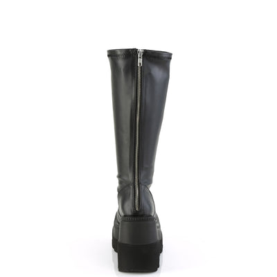 wide calf knee high boots - demonia shaker-65wc